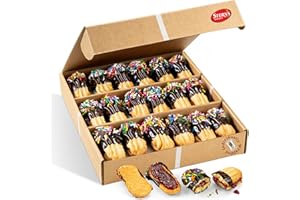 STERN'S BAKERY Italian Cookies Gift Basket | Chocolate Covered Cookies | 15 Cookies Individually Wrapped | Fresh Bakery Cookies | Birthday Food Gifts | Gourmet Cookies Gift | Kosher & Nut Free | Stern’s Bakery