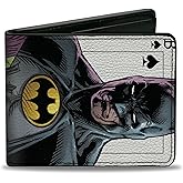 Buckle-Down DC Comics Wallet, Bifold, Batman Versus Joker Three Jokers Spade Card Comic Book Cover, Vegan Leather