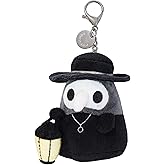 Squishable - Micro Plague Doctor - The Mysterious Doctor Plague Collection - 3 in - Soft Toy Collectible Stuffed Animal - Metal Keychain Backpack Clip