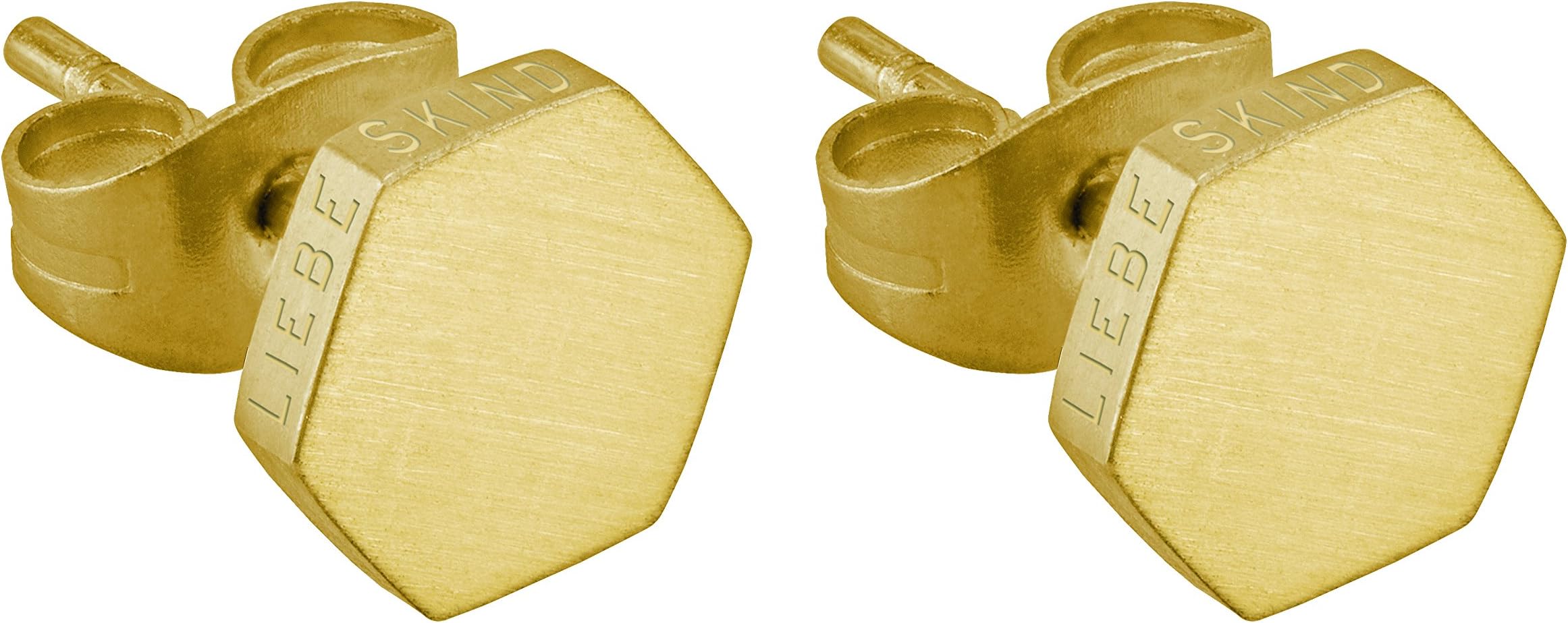 Berlin women’s stud earrings, matt stainless steel