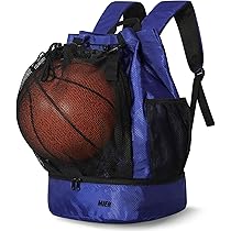 Soccer Packs MIER Drawstring Basketball Backpack Soccer Bag With