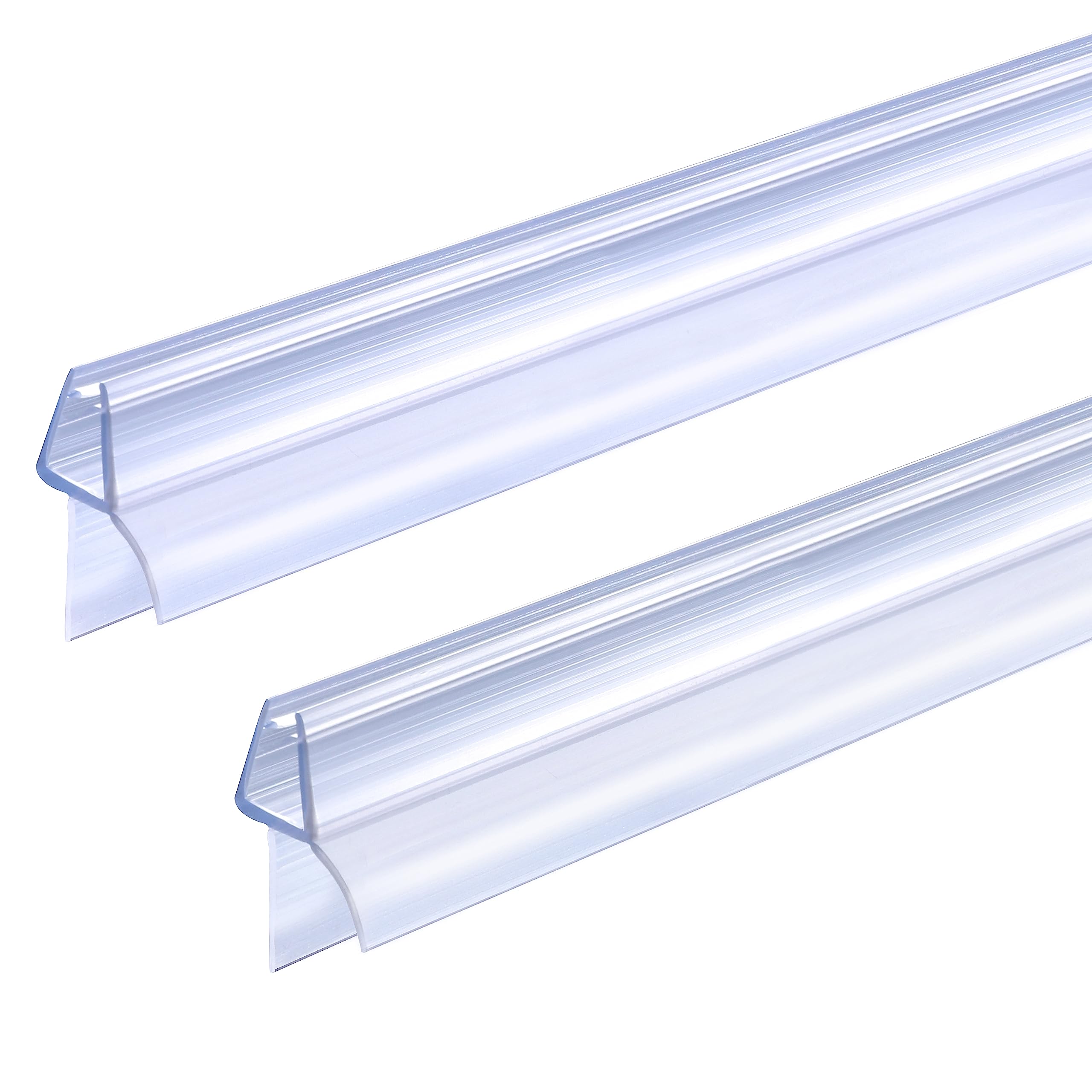 ITTISO Shower Door Seal Strip 2 x 80 cm for 4mm/5mm/6mm Glass Thickness Shower Screen Seal Strip Covers up to 12mm Gap Replacement Shower Door Bottom Seal