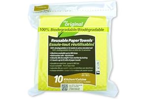 The Original Reusable Paper Towels for Kitchen, 10 Count