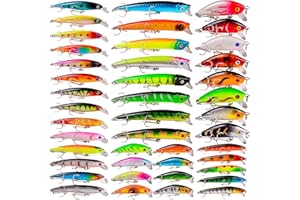 BAIKALBASS Bass Fishing Lures Kit Set Topwater Hard Baits Minnow Crankbait Pencil VIB Swimbait for Bass Pike Fit Saltwater and Freshwater