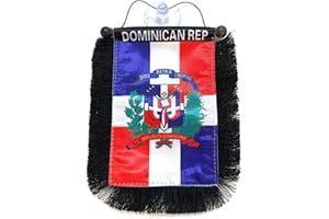 PRK 14 Dominican Republic car Flag