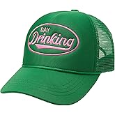 Etdewrio Embroidered Lettering Print Truck Hat Baseball Cap Trucker Mesh Snapback Hat