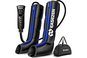 EASEZEN Leg Massager for Circulation and Pain Relief, Air Compression Therapy System for Fast Recovery, Foot & Full Leg Massage Boots for Muscle Fatigue, Cramps, Swelling & Edema, Gifts for Mom Dad Men Women