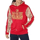 Zubaz NFL Men's Team Color Pullover Hoodie With Classic Zebra Print Accents