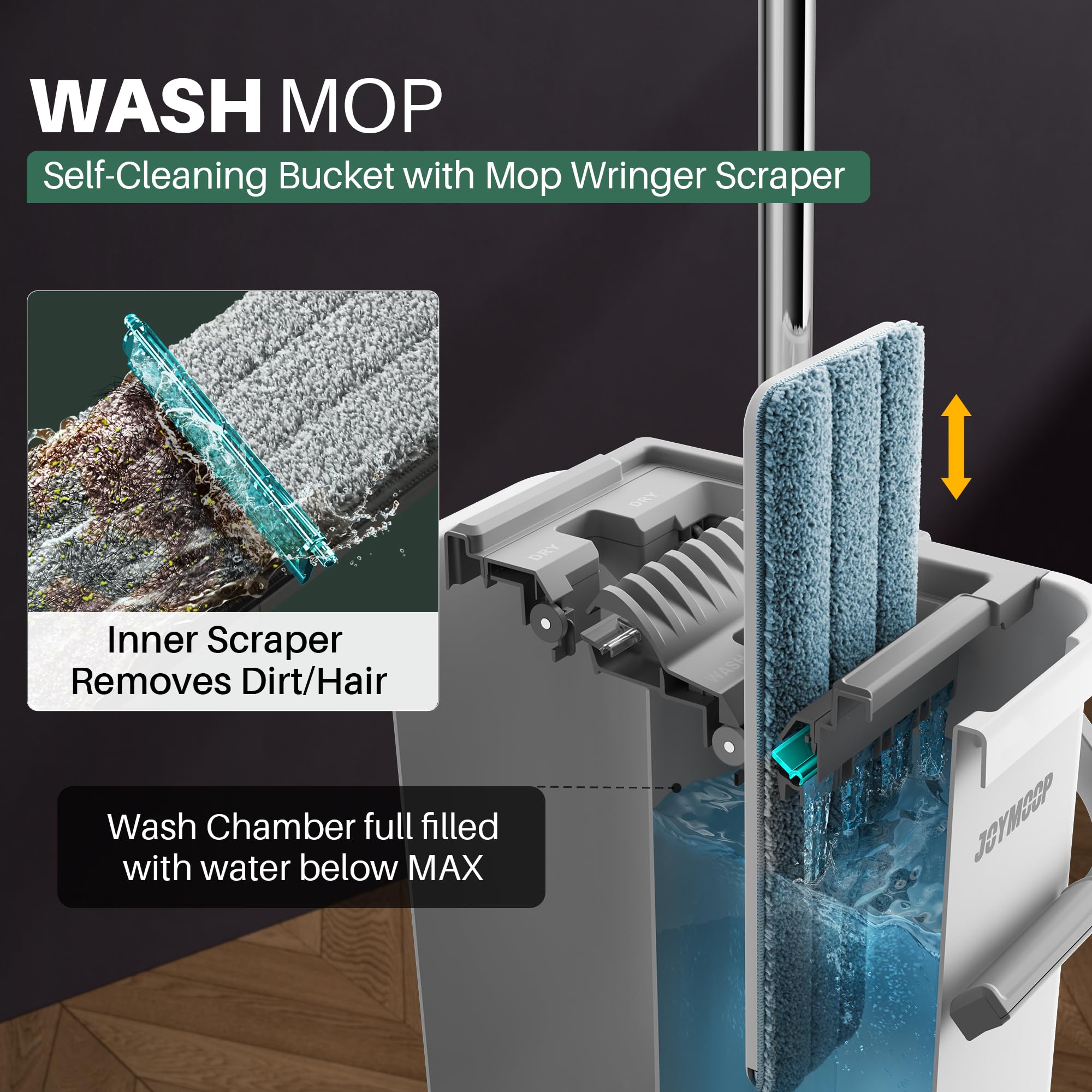 JOYMOOP Mop and Bucket Set