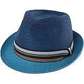 Comhats Oversize XL XXL Mens Summer Straw Fedoras Sun Hats Panama Derby Packable 57-64cm 22.4"-25.2" 7 1/8-8