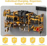 Jgstkcity Power Tool Organizer 6-Way USB? Extension Lead 8 Drill Holders view 6