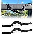 sukemichi for Bronco Grab Handles, Paracord Roll Bar Grab Handles for 2021 2022 2023 2024 2025 Ford Bronco Accessories 4 Door 2 Door, Black, 2 Pack
