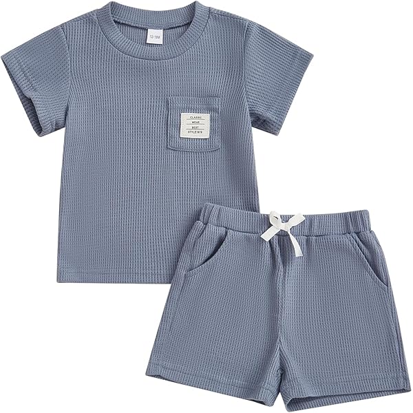 Ropa Recien Nacido Conjunto De Verano Para Bebé YILEEGOO Manga