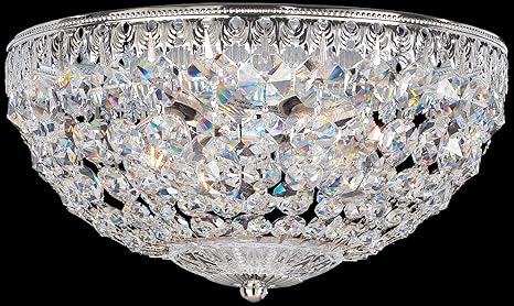 Schonbek 1560 40a Swarovski Lighting Petit Crystal Flush Mount