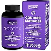 WellPath Soothe Cortisol Manager - Cortisol Supplements for Women with KSM-66® Ashwagandha & L-Theanine - Stress Support, Detox - 11-in-1 Complex, Vegan, Made in USA, Non-GMO, 60 Ct