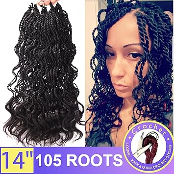 Amazon Com Silike 3 Pieces Wavy Senegalese Twist Crochet