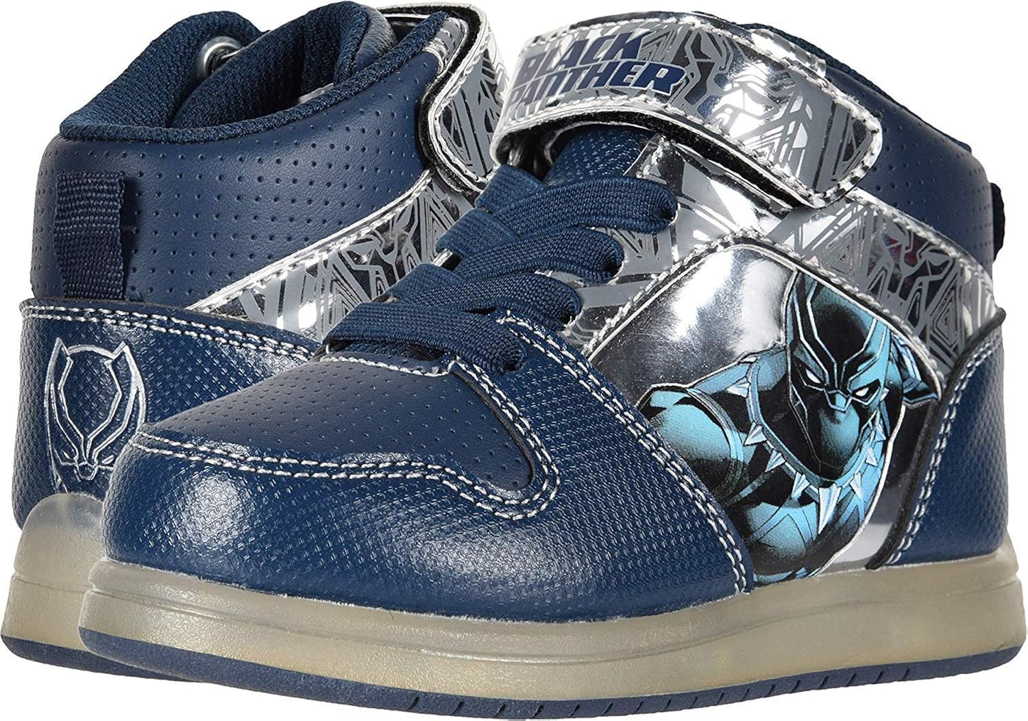 Favorite Characters Black Panther Motion Lights Hi Tops