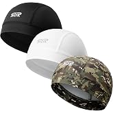AUSFLUG Skull Cap Helmet Liner, Breathable Cooling Moisture-Wicking | Lightweight, Quick-Dry, Snug Fit Anti-Slip Hard Hat Liner For Men and Women, For Cycling, Motorcycling, Outdoor Work & Sports