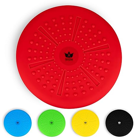 ZenBalance Plus Balancekissen mit Noppen 33 cm inkl. Pumpe I Ergonomisches Sitzkissen mit GRATIS E-Book & Workout-Guide I Pre