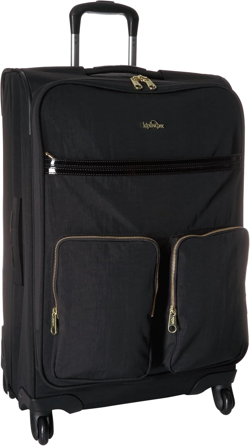Kipling Women's Ronan Solid Medium Wheeled Luggage, black