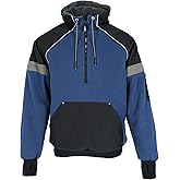RefrigiWear Frostline Pullover Hooded Coat for Men - With 3-Layer Insulation Fleece, Ideal for Cold Weather Work