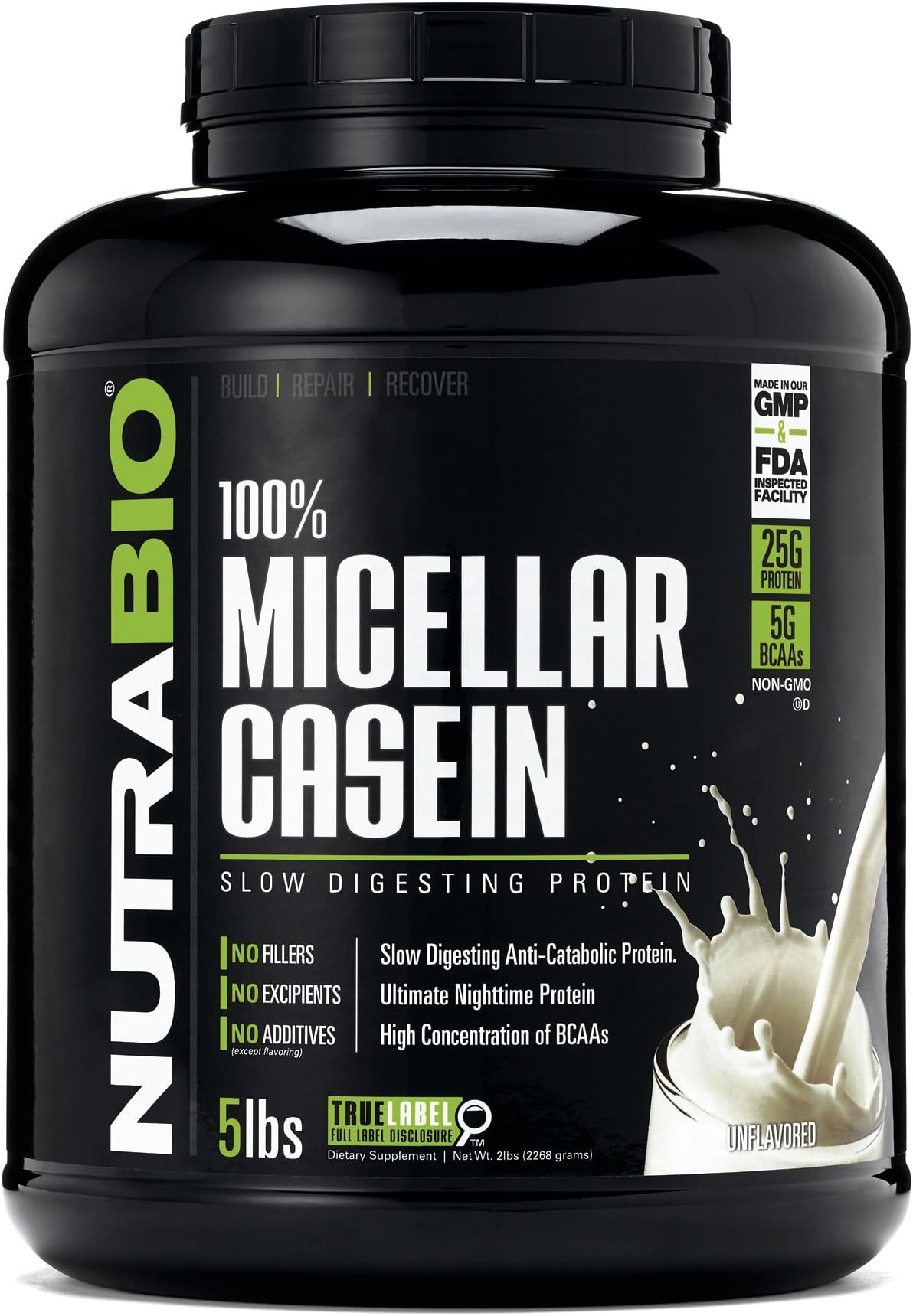 NutraBio 100 Micellar Casein - Unflavored