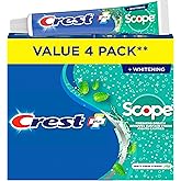 Crest Complete Toothpaste Whitening Plus Scope Minty Fresh, 480 mL Total (4 Count of 120 mL Each)