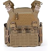 Tactical Vest Plate Carrier Military Airsoft Combat Training Gear Lightweight Quick Release Molle System