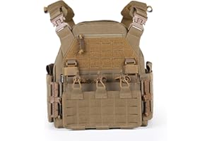 VOTAGOO GEAR VOTAGOO Tactical Vest, Quick Release Lightweight Airsoft Vests, Adjustable Breathable Weighted Vest