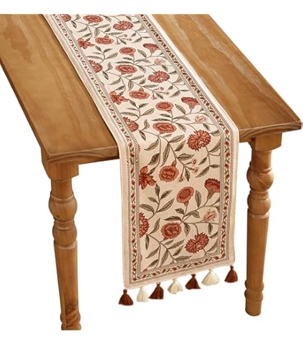 Aazon.co: Woodland Table Runner, Rustic Autun Farhouse Forest - View #5