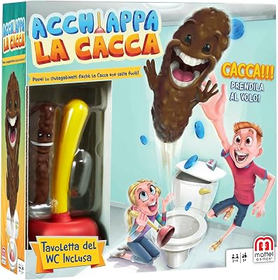 - Acchiappa la Cacca con Toilet Incluso, Gioco da Tavolo per Bambini 5 + Anni, FWW30