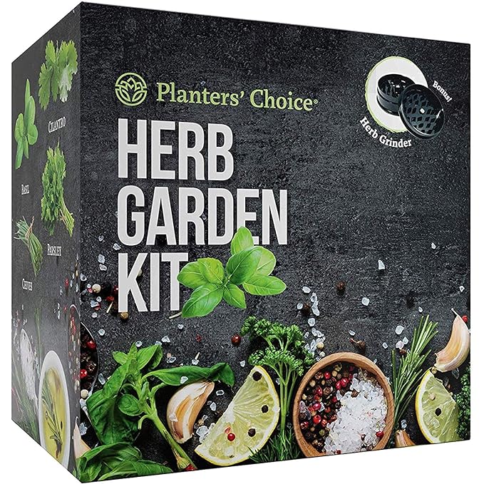 Kit de Cultivo de Hierbas Orgánicas + Molinillo de Hierbas - Kit ...