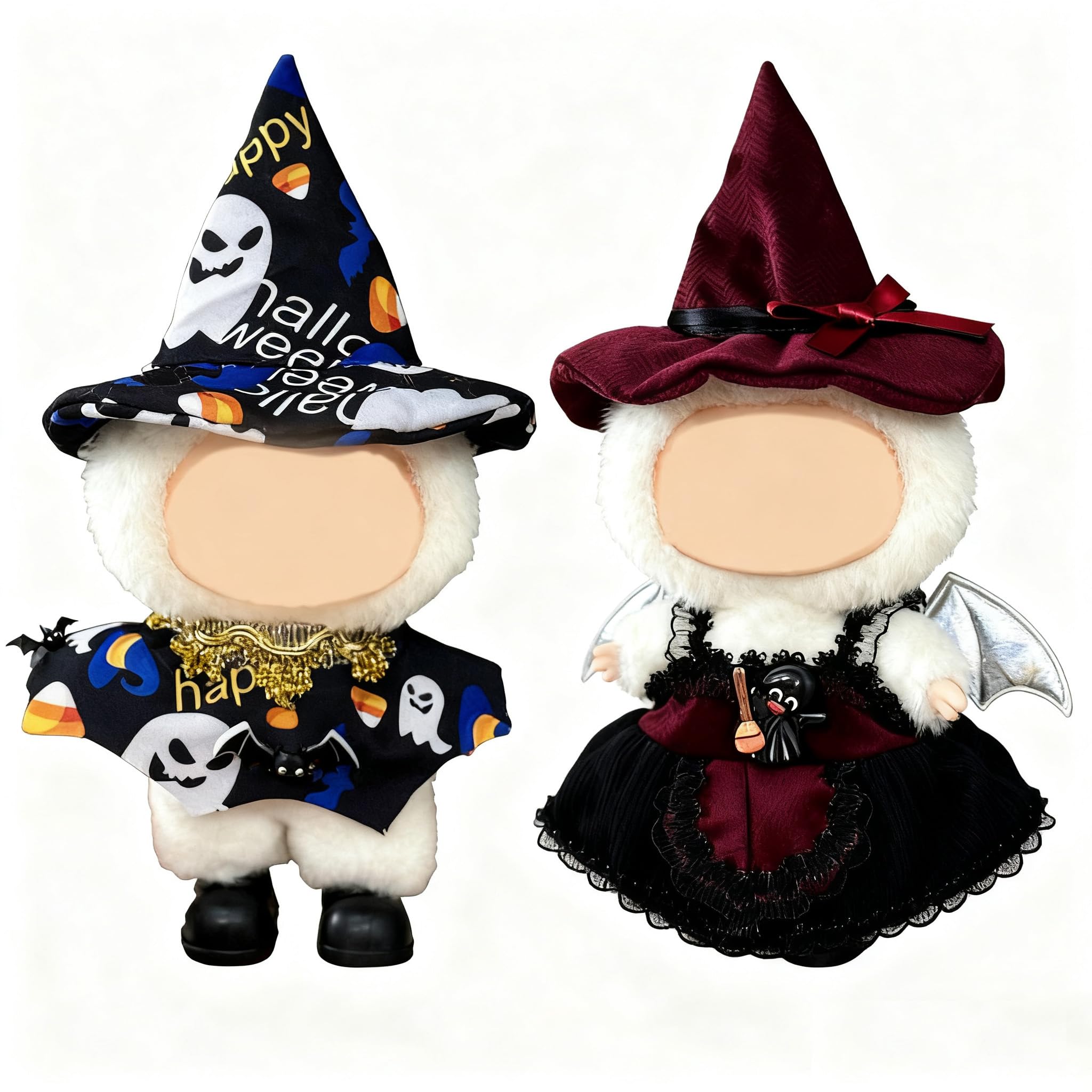 Photo 1 of 2PC Clothes for 17cm Dolls(NO Doll) Fashion Doll Clothes Halloween Outfit Set Cute Theme Designer Toys Dress Accessories for Collector Fans Display