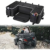 KEMIMOTO ATV Storage Bags ATV Rear Seat Bag Rack Bag Water-Resistant Cushion Removable Built-in Frame ATV Cargo Bag Large Fou