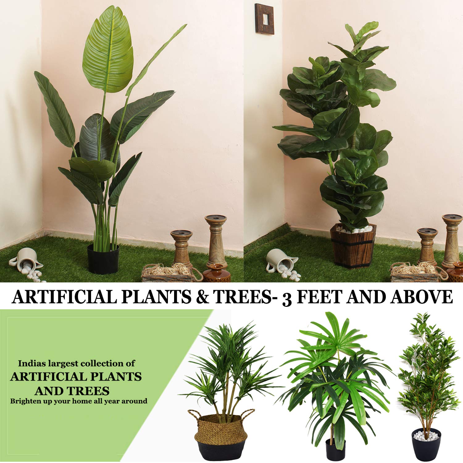 Fourwalls Artificial Pvc Eucalyptus Boxwood Tiles 60 Cm X 40 Cm X 2 Cm Green Set Of 2 Mat Equaliptus 40 X 60 N366 Buy Online In Albania At Albania Desertcart Com Productid