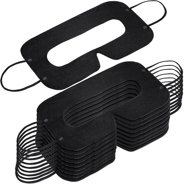 100 Masques Jetables VR + Éponge - Protection Hygiénique Pour HTC Vive, PSVR, Casques Réalité Virtuelle