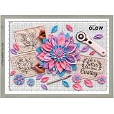 Cutterpillar Glow Ultra | LED Light Board &amp; Cutting Mat | 26"&times;19" | Thin craft and quilting light board with adjustable brightness, magnetic work surface, and self-healing cutting mat included.