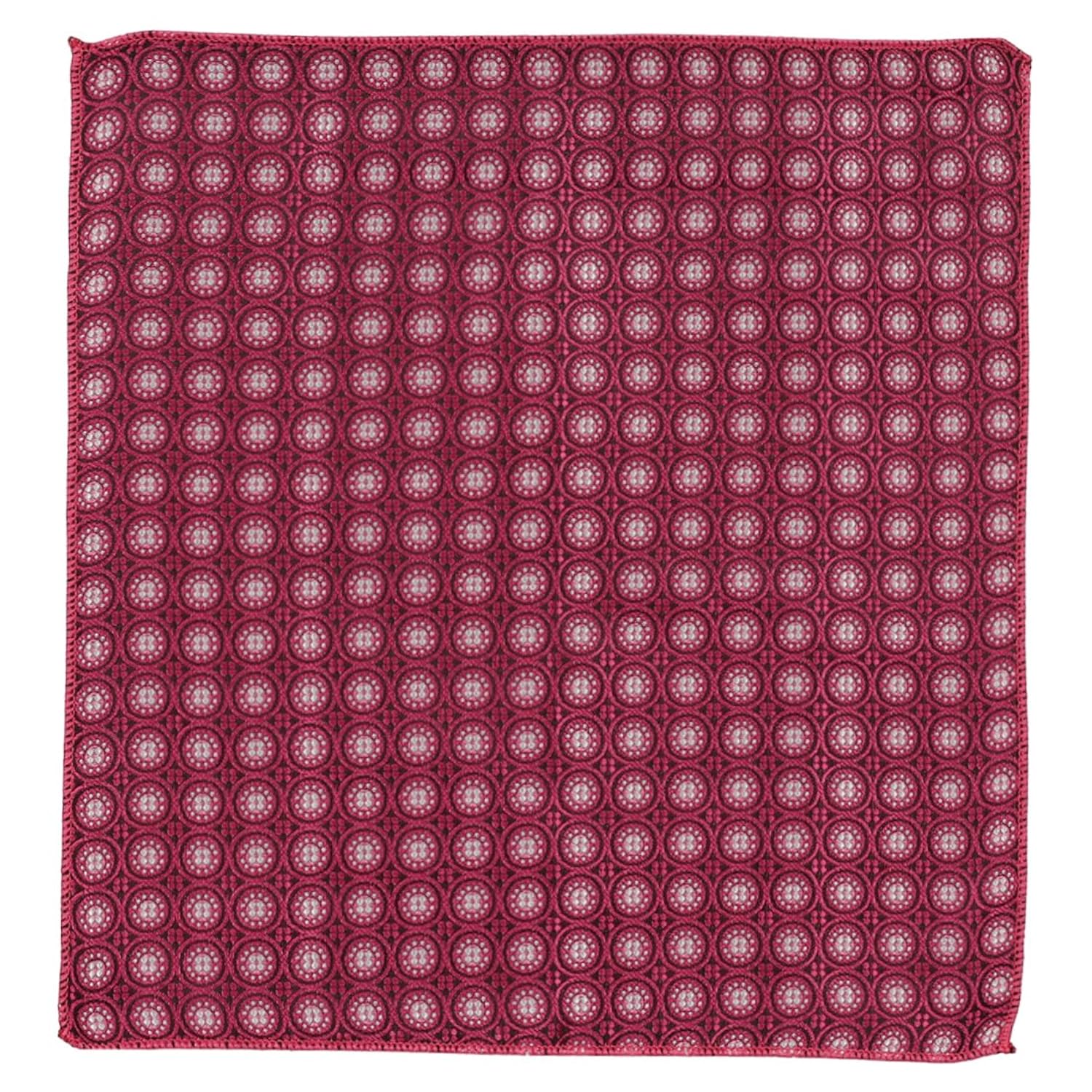 tieon men's designer neck tie & pocket square_3 inch_paisley_pink