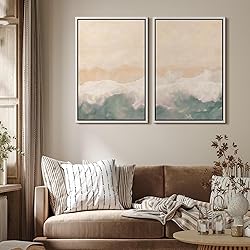 MUDECOR Framed Canvas Print Wall Art Set Soft