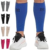 Modetro Sports Calf Compression Sleeves - Leg Sleeves for Men and Women - Shin Splint Relief Support Brace Running Flights