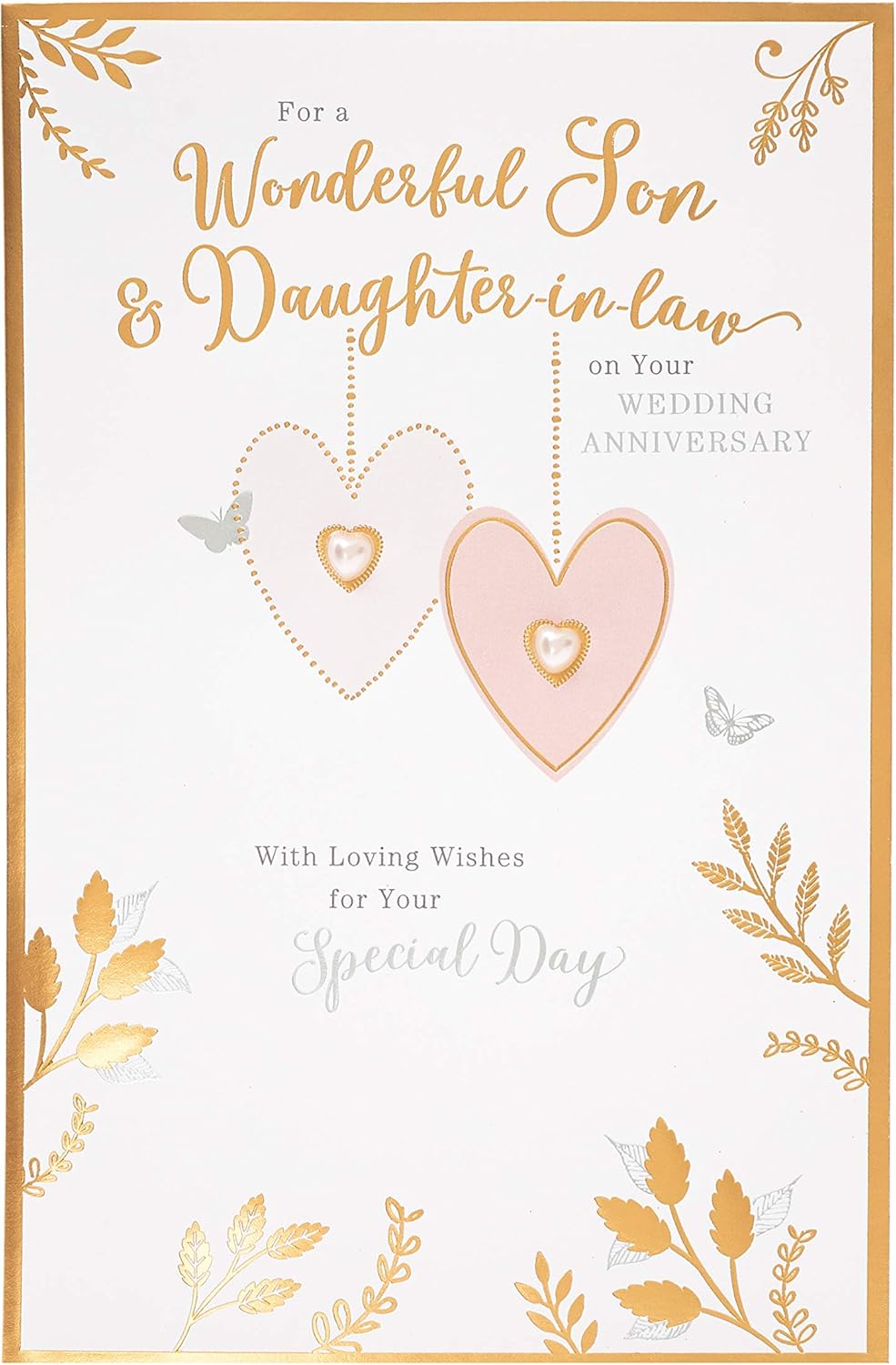 Amazon Com Daughter And Son In Law Anniversary Card Daughter Anniversary Card Anniversary Card Daughter And Son In Law Anniversary Gifts Gift Card For Her Gift Card For Him 100184 0 1 Office Products
