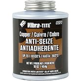 Vibra-TITE 907C Copper Anti-Seize Lubricant Compound, 16 oz Jar with Brush