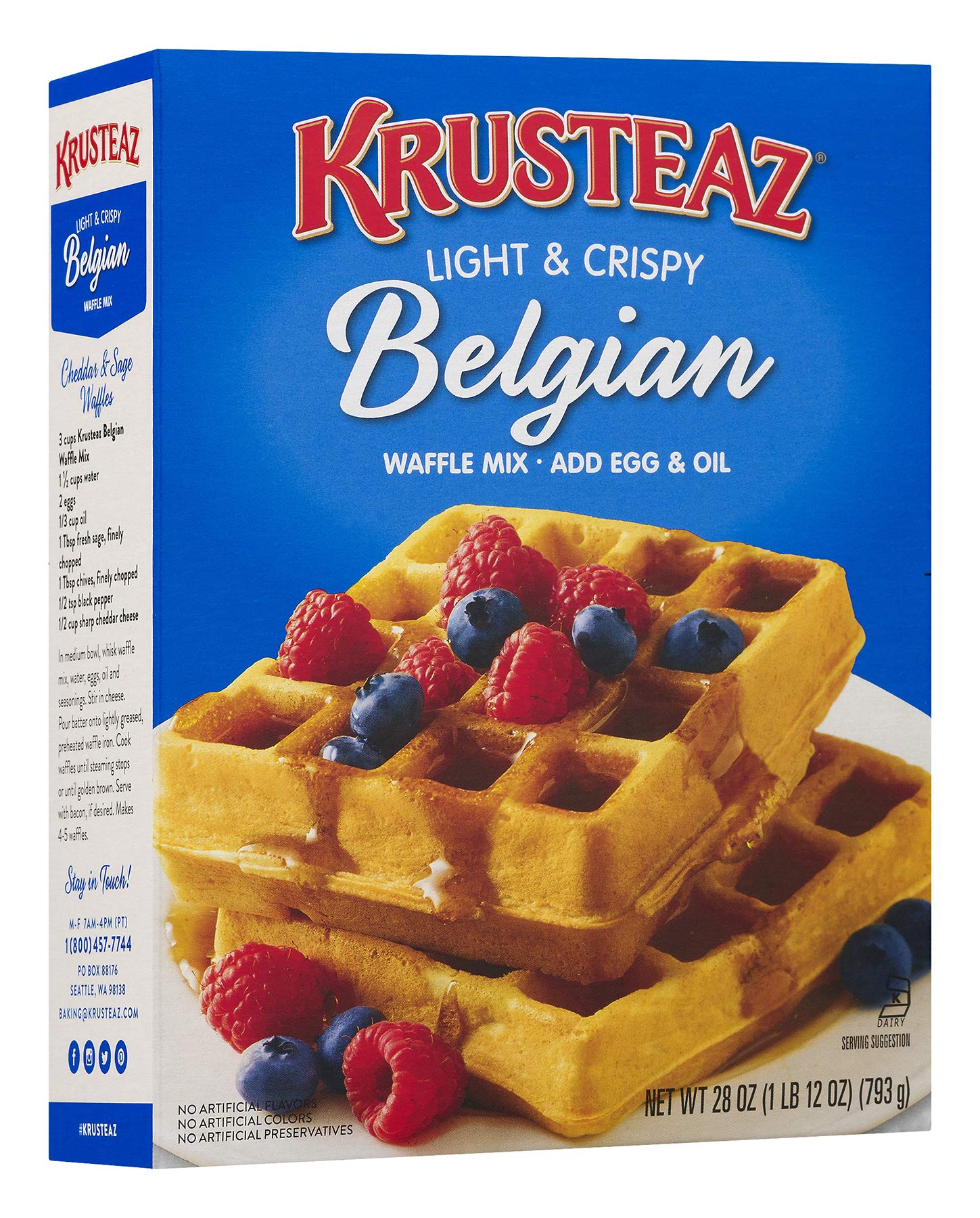 Krusteaz Light & Crispy Belgian Waffle Mix, 28 oz - Buy Online in UAE