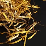 Lanjue Glitter Shredded Tissue Paper 100g Golden Raffia Gift Filler view 3