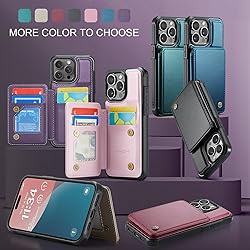 Vinich for iPhone 15 Pro Wallet Case with Card