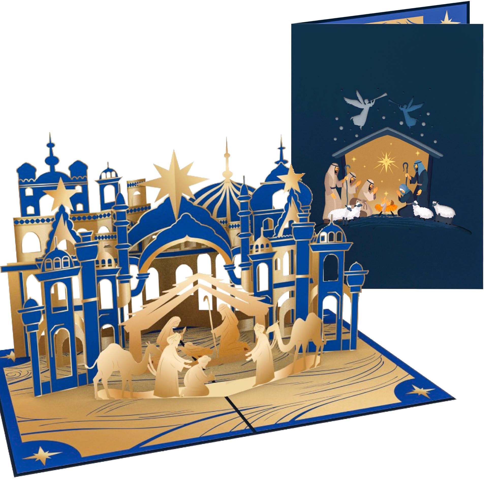 PopLife® Nativity Scene 3D Pop Up Card - Handmade Card, Religious Holiday, Blank Christmas Card — image 1