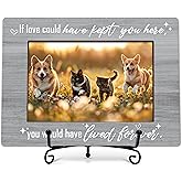 Pet Memorial Gifts Photo Frame, Pet Dog Cat Memorial Wooden Tabletop Photo Frame With Stand, Bereavement Gifts For Loss Of Pet Cat Dog, Sympathy Memorial Gifts For Loss Of Pet -A22