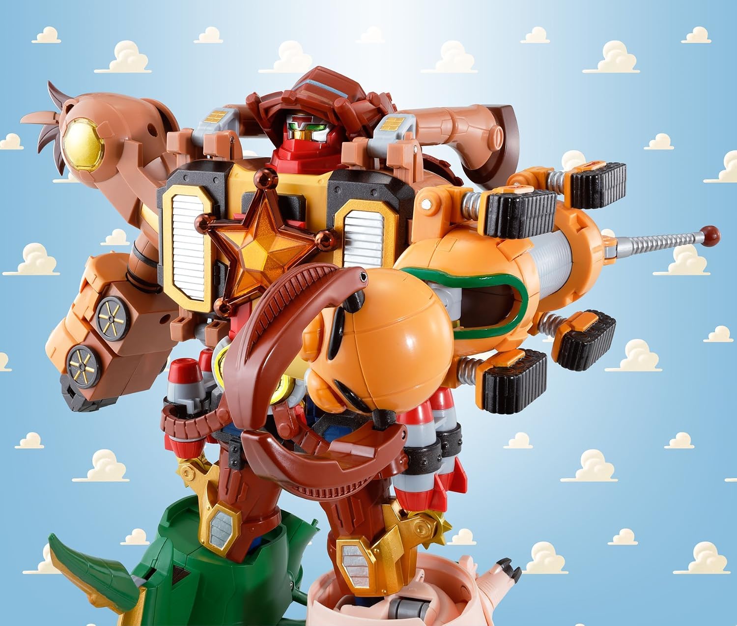 NEW!! BANDAI Chogokin Toy Story Woody Robo Sheriff Star About