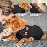 Suitical Recovery Suit Dog Large Black - Full-Body Medical Alternative view 4