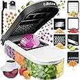 Fullstar Vegetable Chopper & Mandoline Slicer - Julienne Cutter Dicer Grater for Food Veggie Onion Cucumber Tomato Salad Pota